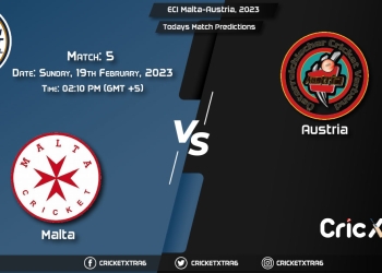 ECI Malta-Austria, 2023, MLT vs AUT 5th Match Prediction, Fantasy Cricket Tips, Pitch Report and Injury Update