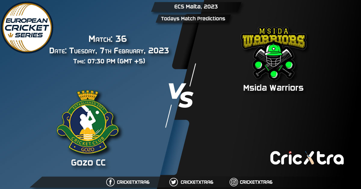 ECS Malta, 2023, GOZ vs MSW 36th Match Prediction, Fantasy Cricket Tips, Pitch Report and Injury Update