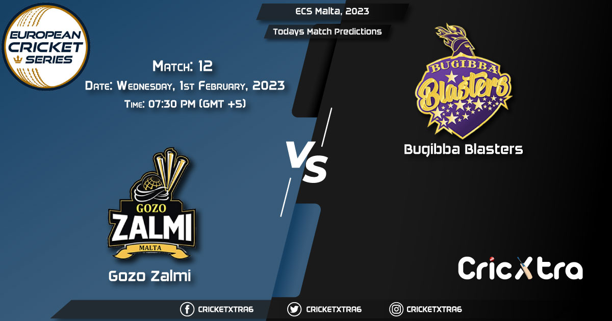 ECS Malta, 2023, GZZ vs BBL 12th Match Prediction, Fantasy Cricket Tips, Pitch Report and Injury Update