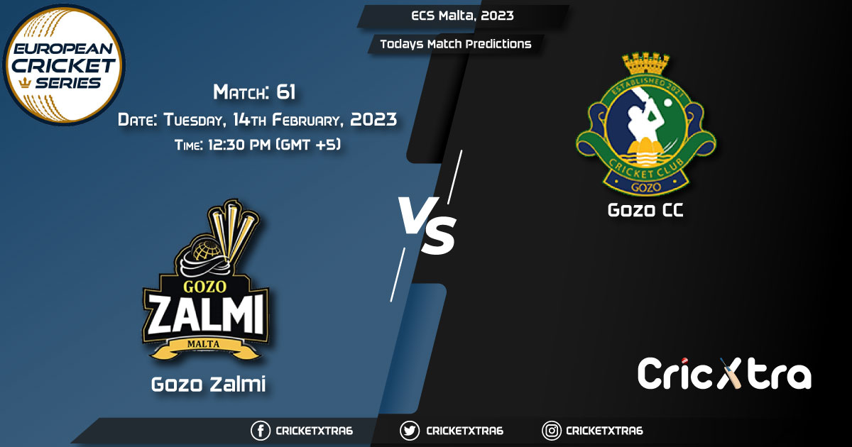 ECS Malta, 2023, GZZ vs GOZ 61st Match Prediction, Fantasy Cricket Tips, Pitch Report and Injury Update