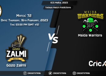 ECS Malta, 2023, GZZ vs MSW 72nd Match Prediction, Fantasy Cricket Tips, Pitch Report and Injury Update