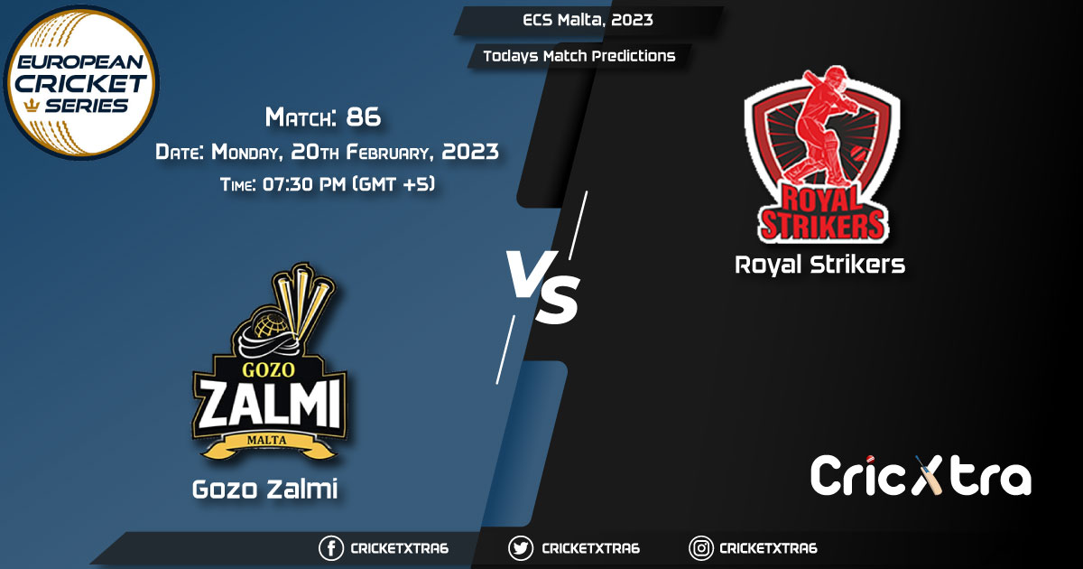 ECS Malta, 2023, GZZ vs RST 86th Match Prediction, Fantasy Cricket Tips, Pitch Report and Injury Update
