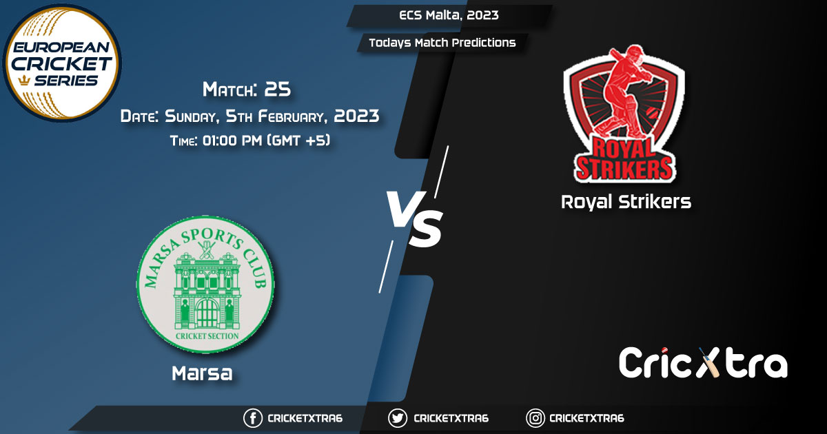 ECS Malta, 2023, MAR vs RST 25th Match Prediction, Fantasy Cricket Tips, Pitch Report and Injury Update