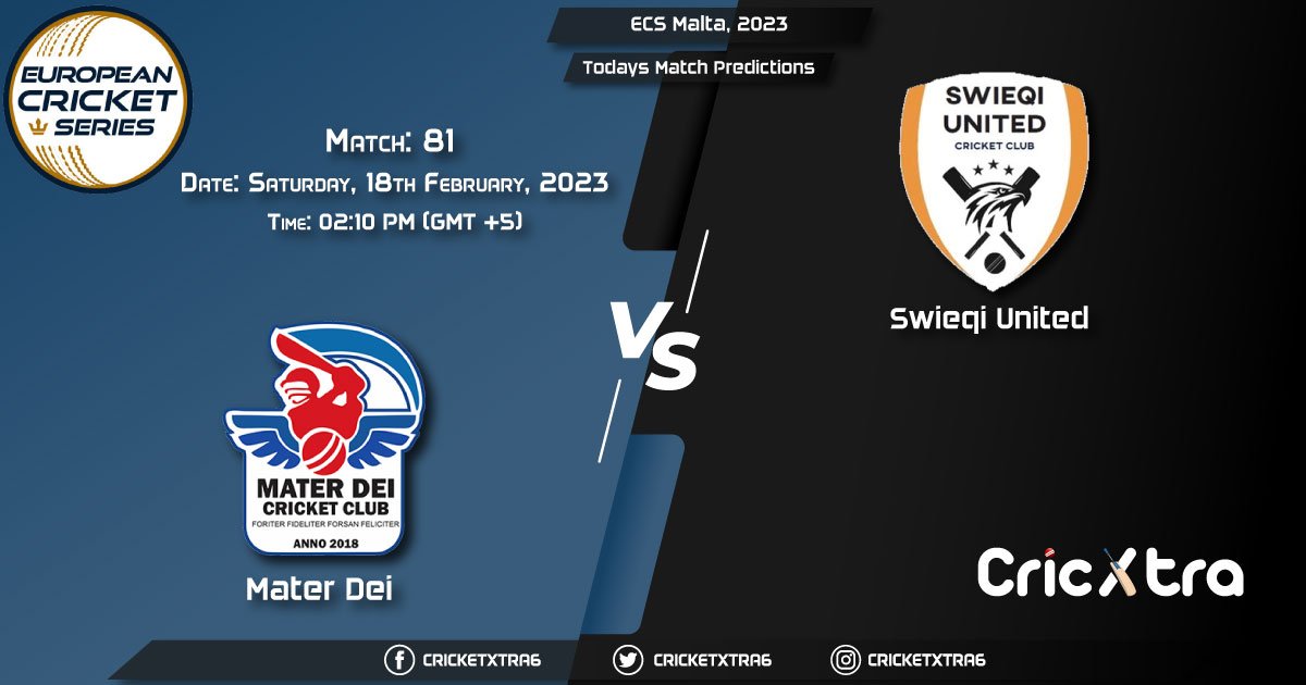 ECS Malta, 2023, MTD vs SWU 81st Match Prediction, Fantasy Cricket Tips, Pitch Report and Injury Update