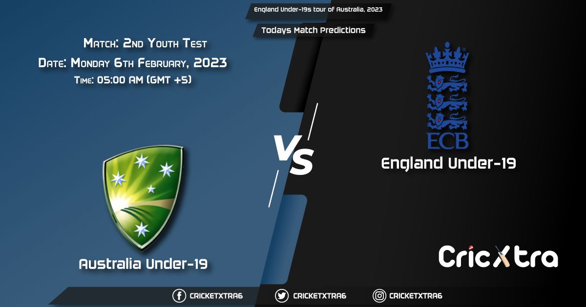 England Under-19s tour of Australia, 2023, AU-U19 vs EN-U19 2nd Youth Test Match Prediction, Fantasy Cricket Tips, Pitch Report and Injury Update