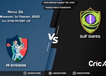 International League T20, 2023, MIE vs GG 24th Match Prediction, Fantasy Cricket Tips, Pitch Report and Injury Update