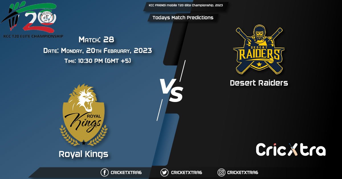 KCC FRiENDi mobile T20 Elite Championship, 2023, RYK vs DR 28th Match Prediction, Fantasy Cricket Tips, Pitch Report and Injury Update