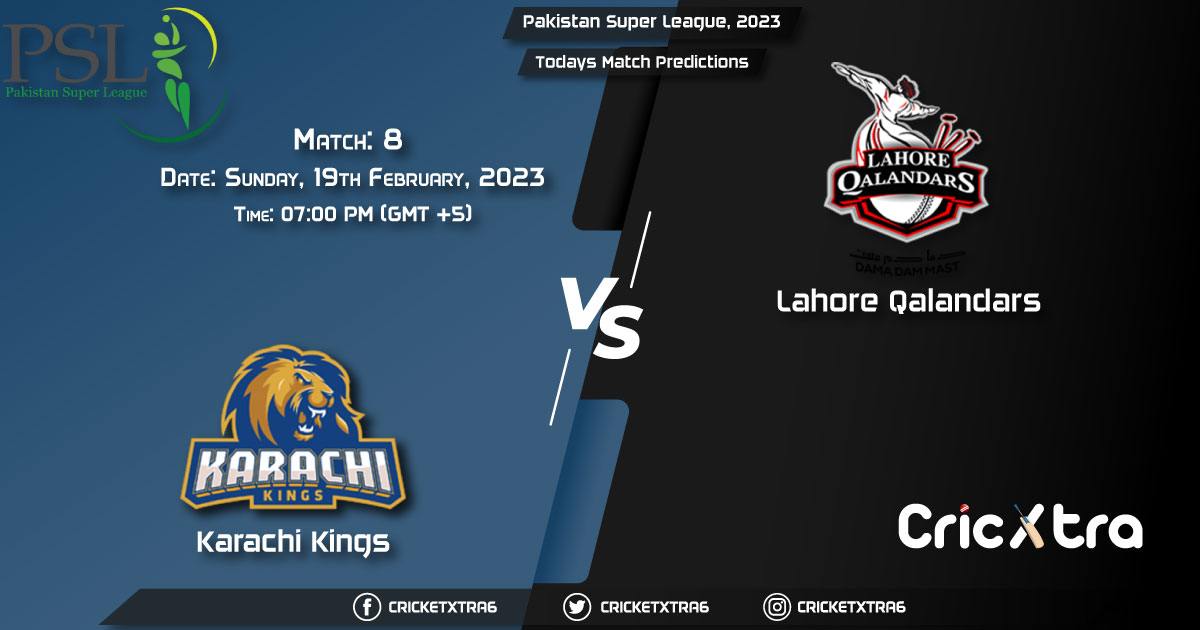 Pakistan Super League, 2023, KAR vs LAH 8th Match Prediction, Fantasy Cricket Tips, Pitch Report and Injury Update