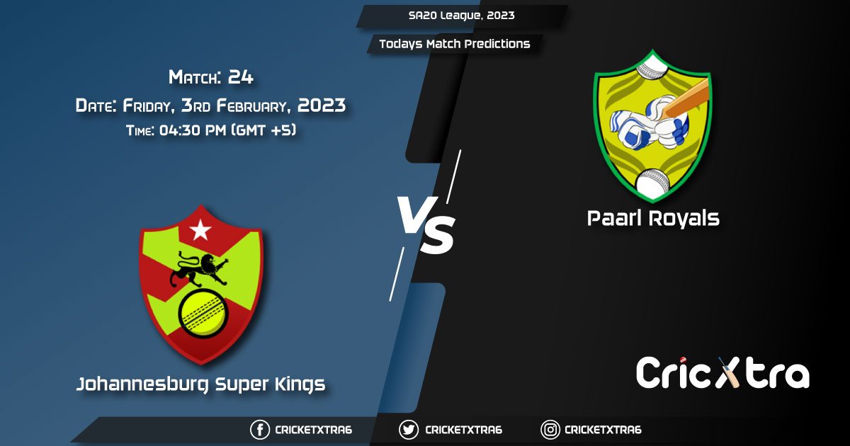 SA20 League, 2023, JSK vs PR 24th Prediction, Fantasy Cricket Tips, Pitch Report and Injury Update