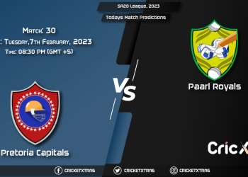 SA20 League, 2023, PRC vs PR 30th Prediction, Fantasy Cricket Tips, Pitch Report and Injury Update