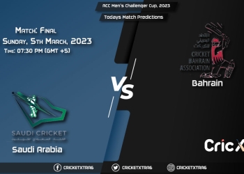ACC Men's Challenger Cup, 2023, SAU vs BAH Final Match Prediction, Fantasy Cricket Tips, Pitch Report and Injury Update