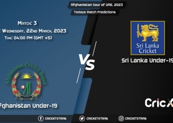 Afghanistan Under-19, Bangladesh Under-19 and Sri Lanka Under-19 tour of UAE, 2023, AF-U19 vs SL-U19 Championship Week - Match 3rd Prediction, Fantasy Cricket Tips, Pitch Report and Injury Update