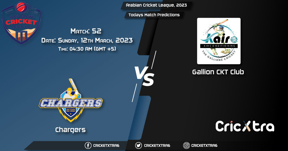 Arabian Cricket League, 2023, CHA vs GCC 52nd Match Prediction, Fantasy Cricket Tips, Pitch Report and Injury Update