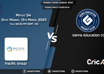 Arabian Cricket League, 2023, PAG vs GED 54th Match Prediction, Fantasy Cricket Tips, Pitch Report and Injury Update