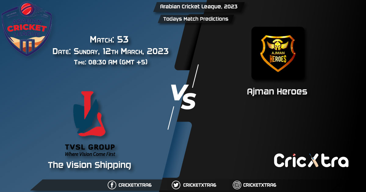 Arabian Cricket League, 2023, TVS vs AJH 53rd Match Prediction, Fantasy Cricket Tips, Pitch Report and Injury Update