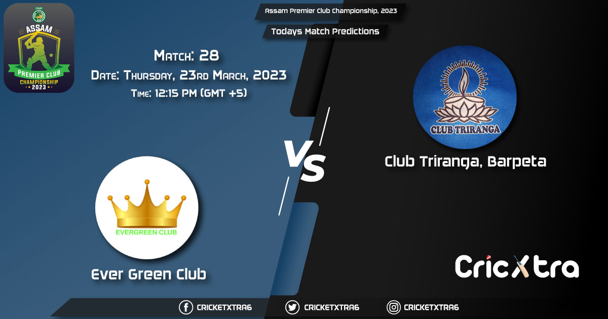 Assam Premier Club Championship, 2023, EGC vs CLT 28th Match Prediction, Fantasy Cricket Tips, Pitch Report and Injury Update