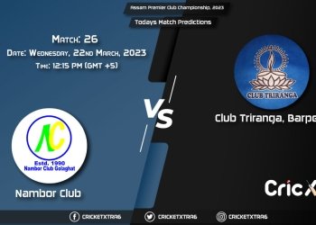 Assam Premier Club Championship, 2023, NMC vs CLT 26th Match Prediction, Fantasy Cricket Tips, Pitch Report and Injury Update