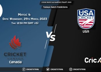 Cricket World Cup Qualifiers Playoff, 2023, CAN vs USA 4th Match Prediction, Fantasy Cricket Tips, Pitch Report and Injury Update
