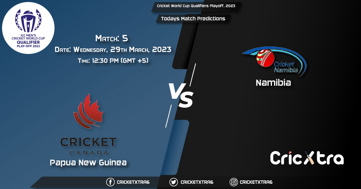 Cricket World Cup Qualifiers Playoff, 2023, PNG vs NAM 5th Match Prediction, Fantasy Cricket Tips, Pitch Report and Injury Update
