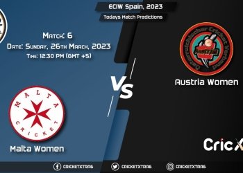ECIW Spain, 2023, MLT-W vs AUT-W 6th Match Prediction, Fantasy Cricket Tips, Pitch Report and Injury Update