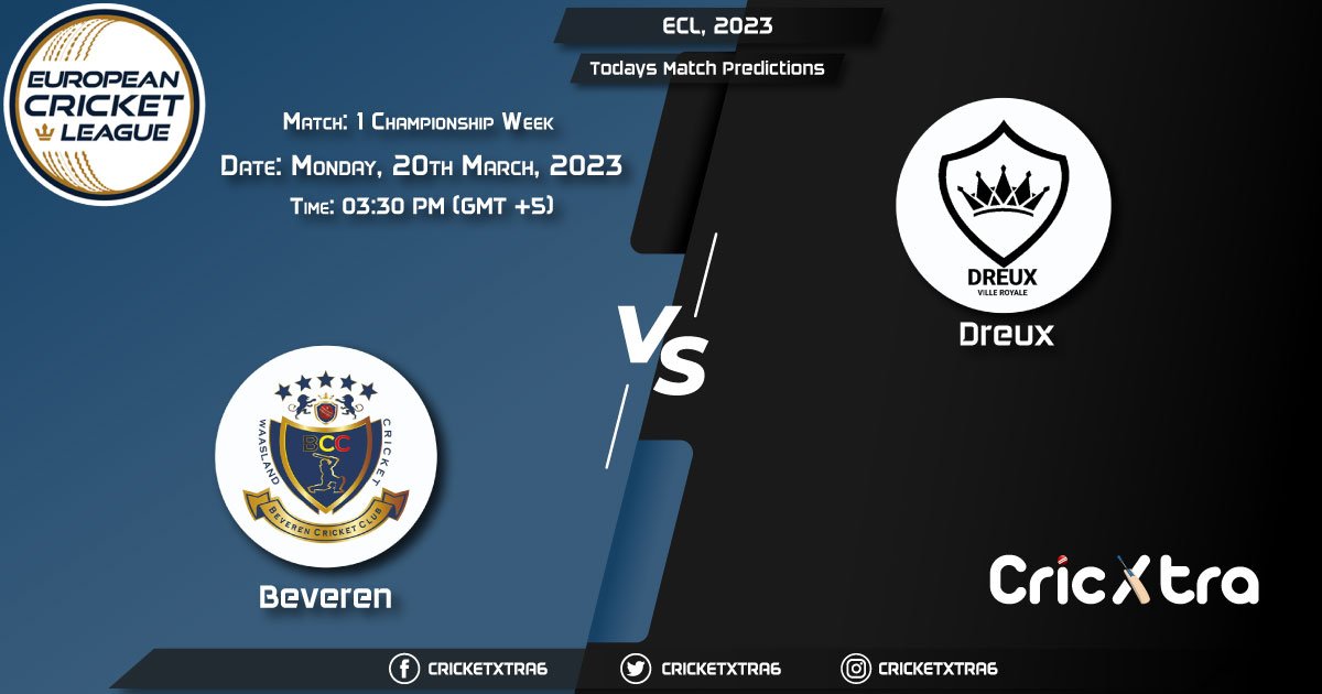 ECL, 2023, BEV vs DRX Championship Week - Match 1 Prediction, Fantasy Cricket Tips, Pitch Report and Injury Update