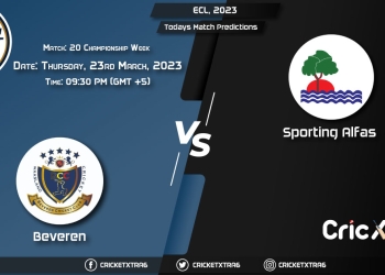 ECL, 2023, BEV vs SAF Championship Week - Match 20 Prediction, Fantasy Cricket Tips, Pitch Report and Injury Update