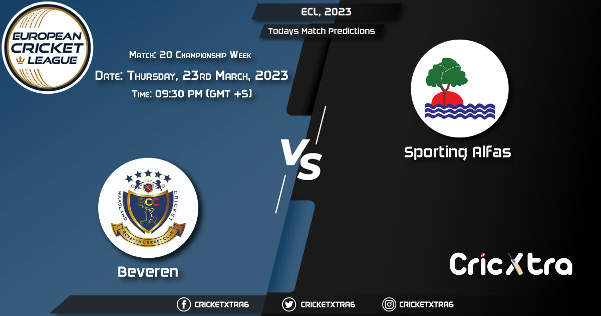 ECL, 2023, BEV vs SAF Championship Week - Match 20 Prediction, Fantasy Cricket Tips, Pitch Report and Injury Update