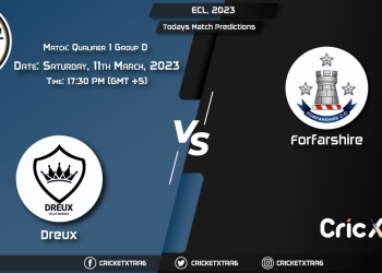 ECL, 2023, DRX vs FOR Group D - Qualifier 1 Prediction, Fantasy Cricket Tips, Pitch Report and Injury Update