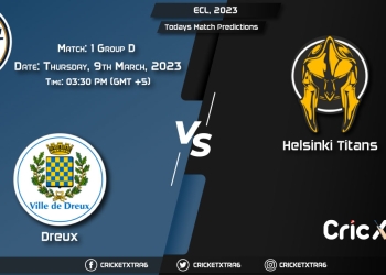 ECL, 2023, DRX vs HT Group D - Match 1 Prediction, Fantasy Cricket Tips, Pitch Report and Injury Update