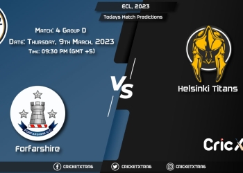 ECL, 2023, FOR vs HT Group D - Match 4 Prediction, Fantasy Cricket Tips, Pitch Report and Injury Update