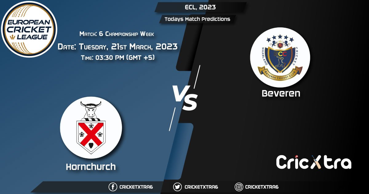 ECL, 2023, HOR vs BEV Championship Week - Match 6 Prediction, Fantasy Cricket Tips, Pitch Report and Injury Update