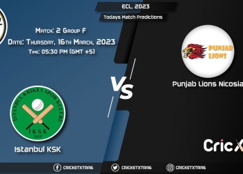 ECL, 2023, KSK vs PNL Group F - Match 2 Prediction, Fantasy Cricket Tips, Pitch Report and Injury Update