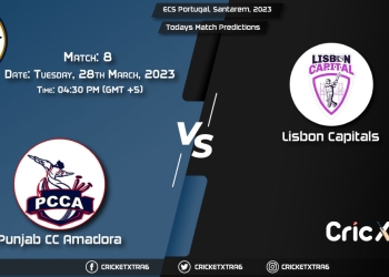 ECS Portugal, Santarem, 2023, PNJ vs LCA 8th Match Prediction, Fantasy Cricket Tips, Pitch Report and Injury Update