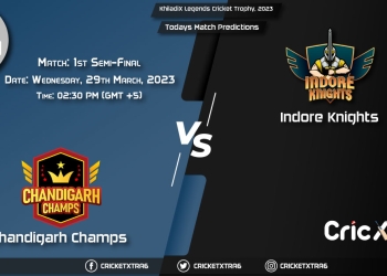 KhiladiX Legends Cricket Trophy, 2023, CC vs IK Match 1st Semi-Final Prediction, Fantasy Cricket Tips, Pitch Report and Injury Update