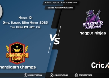 KhiladiX Legends Cricket Trophy, 2023, CC vs NN Match 10th Prediction, Fantasy Cricket Tips, Pitch Report and Injury Update