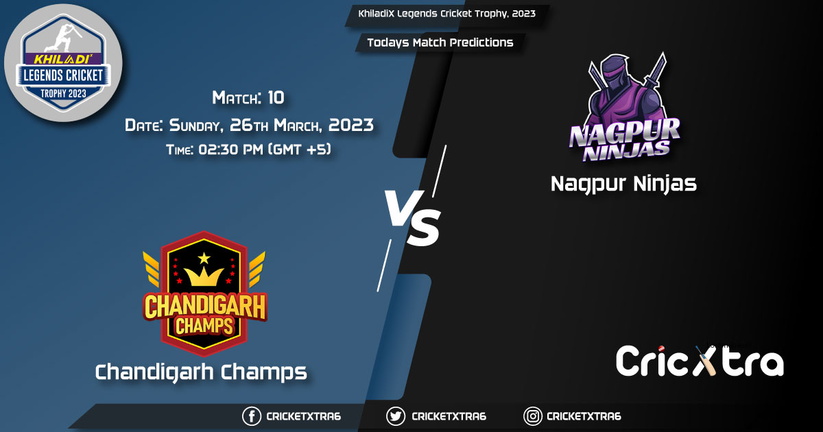 KhiladiX Legends Cricket Trophy, 2023, CC vs NN Match 10th Prediction, Fantasy Cricket Tips, Pitch Report and Injury Update