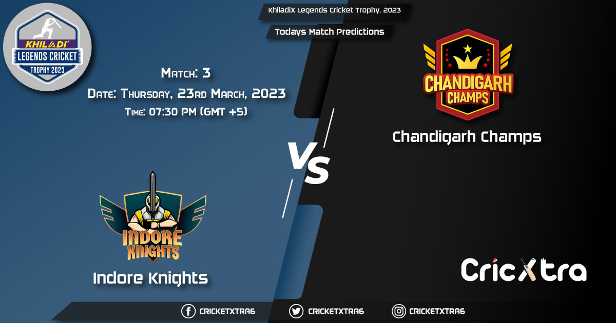 KhiladiX Legends Cricket Trophy, 2023, IK vs CC Match 3rd Prediction, Fantasy Cricket Tips, Pitch Report and Injury Update