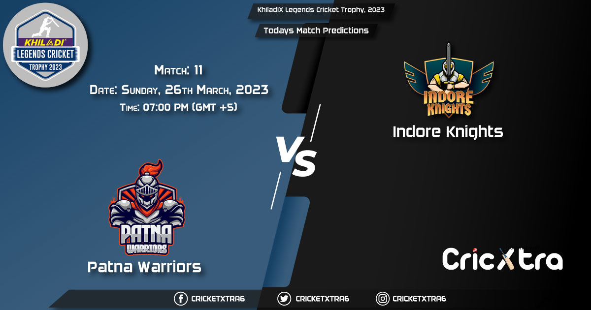 KhiladiX Legends Cricket Trophy, 2023, PW vs IK Match 11th Prediction, Fantasy Cricket Tips, Pitch Report and Injury Update