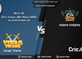 KhiladiX Legends Cricket Trophy, 2023, VT vs IK Match 15th Prediction, Fantasy Cricket Tips, Pitch Report and Injury Update