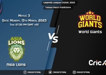 Legends League Cricket T20, 2023, ASL vs WOG 3rd Match Prediction, Fantasy Cricket Tips, Pitch Report and Injury Update