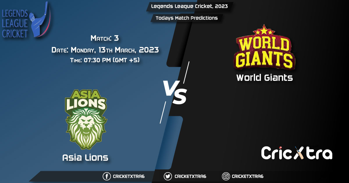 Legends League Cricket T20, 2023, ASL vs WOG 3rd Match Prediction, Fantasy Cricket Tips, Pitch Report and Injury Update