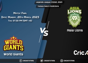 Legends League Cricket T20, 2023, WOG vs ASL Final Match Prediction, Fantasy Cricket Tips, Pitch Report and Injury Update