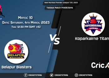 Navi Mumbai Premier League T20, 2023, BEB vs KOT 10th Match Prediction, Fantasy Cricket Tips, Pitch Report and Injury Update