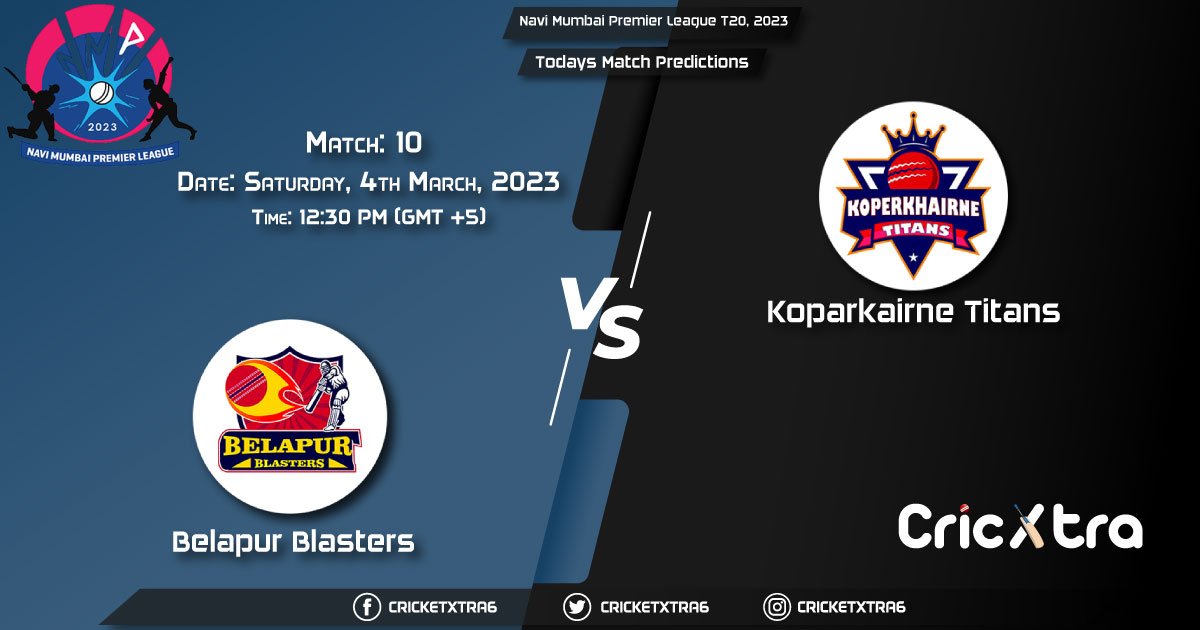 Navi Mumbai Premier League T20, 2023, BEB vs KOT 10th Match Prediction, Fantasy Cricket Tips, Pitch Report and Injury Update