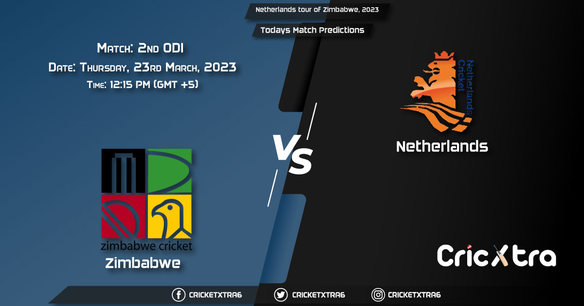 Netherlands tour of Zimbabwe, 2023, ZIM vs NED 2nd ODI Match Prediction, Fantasy Cricket Tips, Pitch Report and Injury Update
