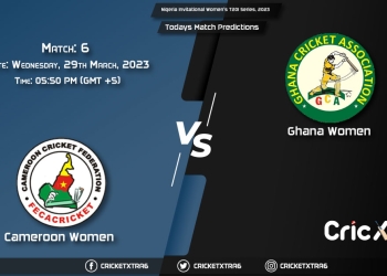 Nigeria Invitational Women's T20I Series, 2023, CMR-W vs GHAW 6th Match Prediction, Fantasy Cricket Tips, Pitch Report and Injury Update