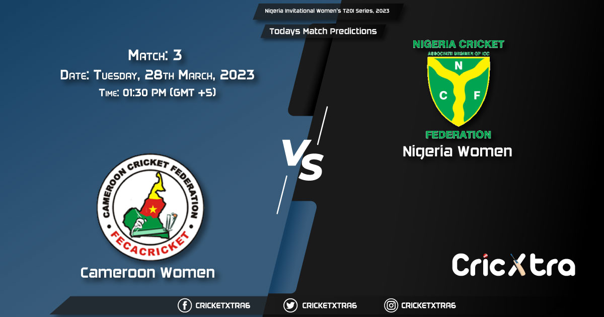 Nigeria Invitational Women's T20I Series, 2023, CMR-W vs NGR-W 3rd Match Prediction, Fantasy Cricket Tips, Pitch Report and Injury Update