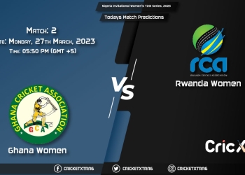 Nigeria Invitational Women's T20I Series, 2023, GHA-W vs RWA-W 2nd Match Prediction, Fantasy Cricket Tips, Pitch Report and Injury Update
