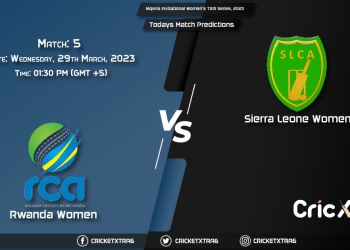 Nigeria Invitational Women's T20I Series, 2023, RWA-W vs SRL-W 5th Match Prediction, Fantasy Cricket Tips, Pitch Report and Injury Update
