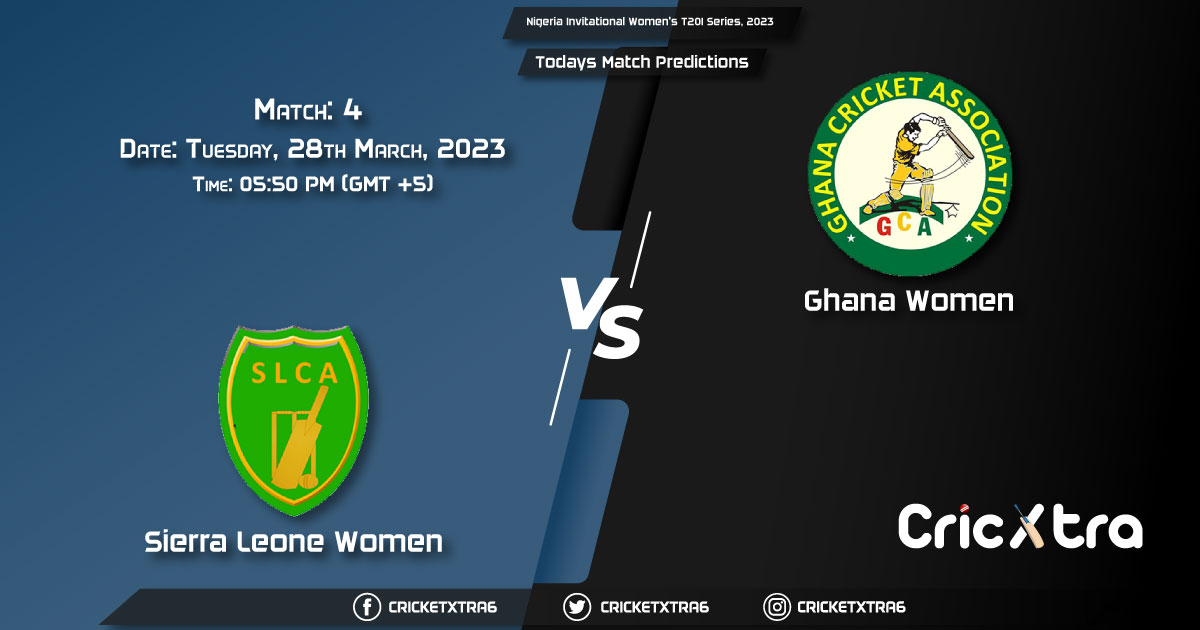 Nigeria Invitational Women's T20I Series, 2023, SRL-W vs GHAW 4th Match Prediction, Fantasy Cricket Tips, Pitch Report and Injury Update